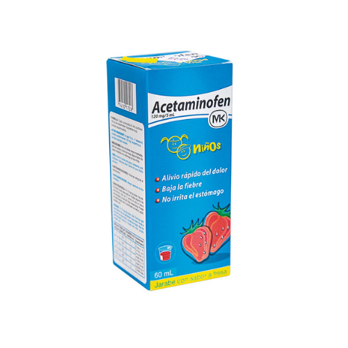 Acetaminofen Jarabe 120mg/5ml (MK) (1 frasco)