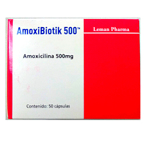 AmoxiBiotik 500mg (Amoxicilina) (1 comprimido)