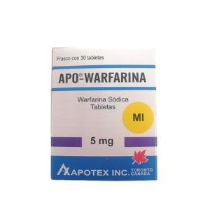 Apo-Warfarina 5mg (1 comprimido)