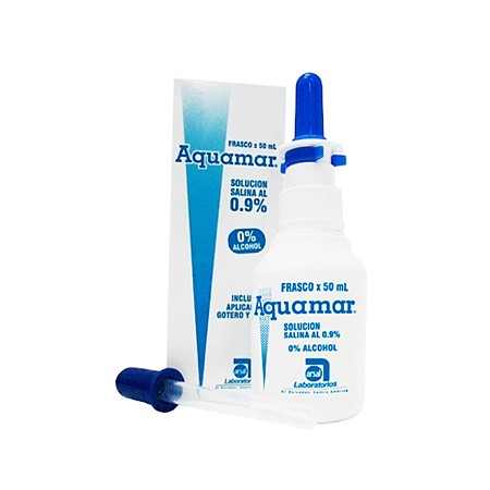 Aquamar 0.9% (Solución salina) 50ml (1 frasco)