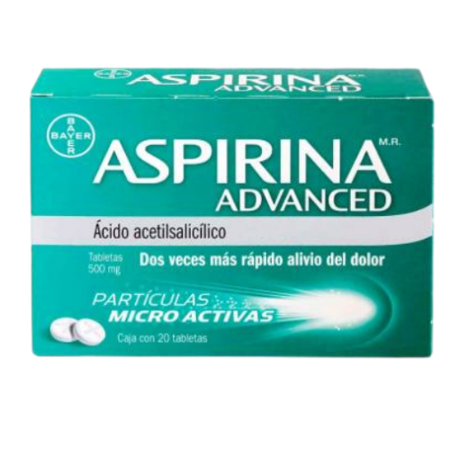 Aspirina 500mg (20 unidades)