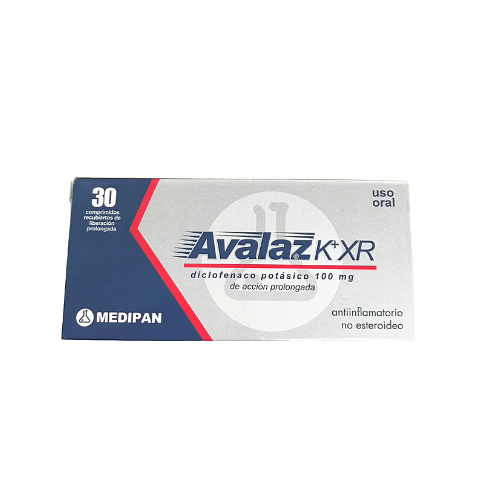Avalaz K XR 100mg Diclofenaco potasico (1 comprimido)