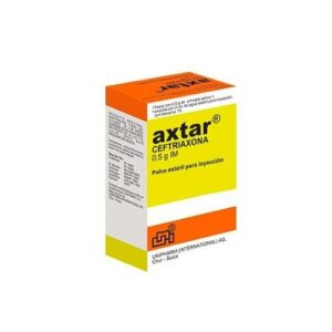 Axtar 0.5g (ceftriaxona) (1 ampolla)