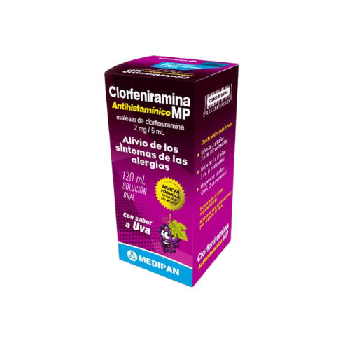Clorfeniramina 2mg/5ml MP 120ml (1 frasco)