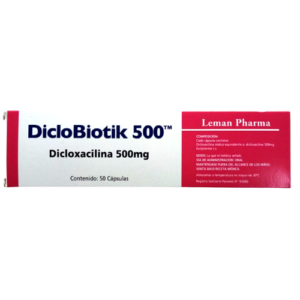 DicloBiotik 500mg (Dicloxacilina) (1 comprimido)