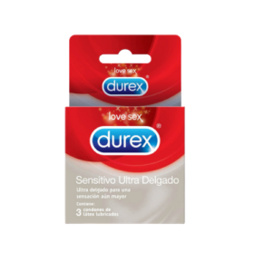Condones Durex Sensitivo Ultra Delgado (3 unidades)