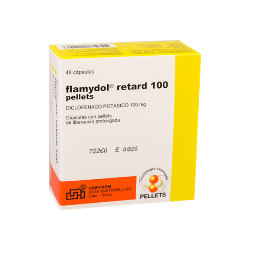 Flamydol retard 100mg diclofenaco potasico (1 cápsula)
