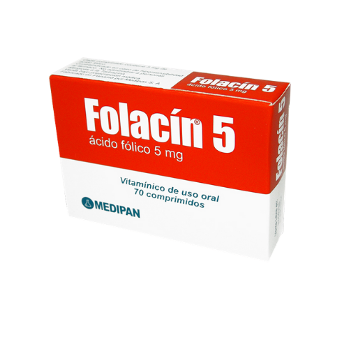 Folacin (ácido fólico) 5mg (1 comprimido)