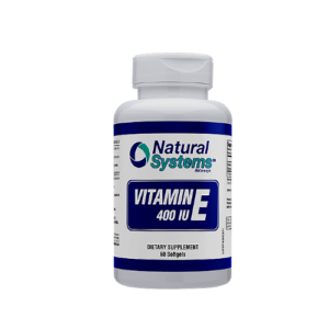 Natural systems vitamina e 400 IU (60 cápsulas)