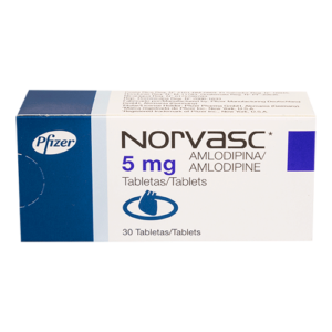 Norvasc 5 mg (amlodipina) (1 comprimido)