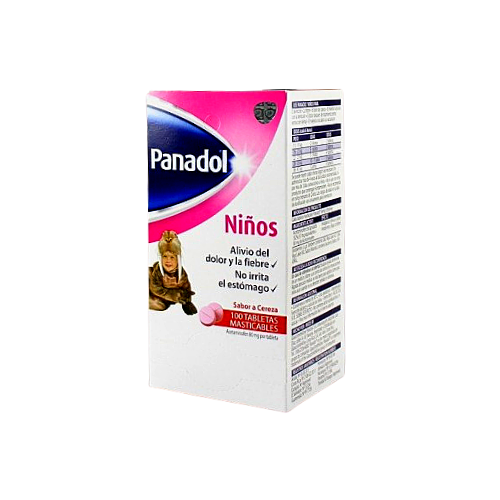 Panadol Niños 80 mg (tabletas masticables) (4 comprimidos)