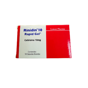 Rinidin 10mg cetirizina (1 comprimido)