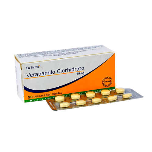 Verapamilo clorhidrato 80mg (1 comprimido)