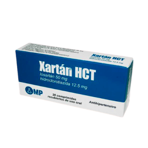 Xartan HCT (losartan 50mg/ hidroclorotiazida 12.5 mg) (1 comprimido)
