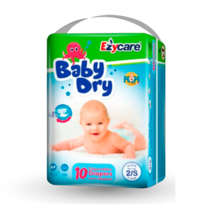 Baby Dry pañales 2-S (10 unidades)