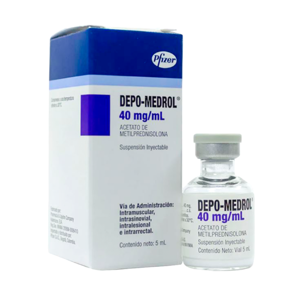 Depo-Medrol 40mg-ml (acetato de metilprednisolona) 1vial