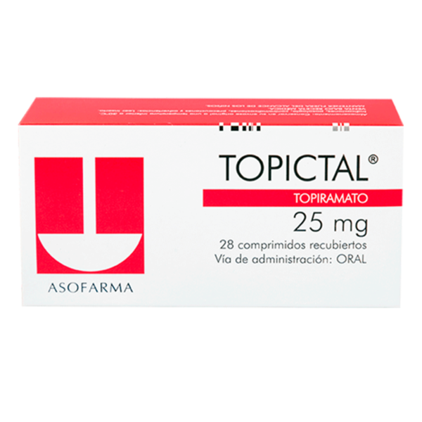 Topictal 25mg (topiramato) 1 comprimido