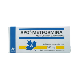 Apo-metformina 500mg (1 comprimido)