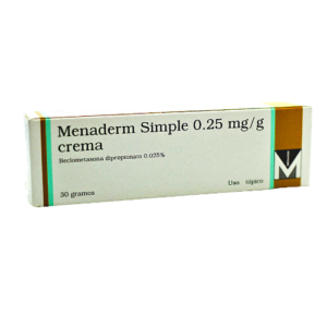 Menaderm Simple 30g 0.25mg/g (beclometasona dipropionato) (1 crema)