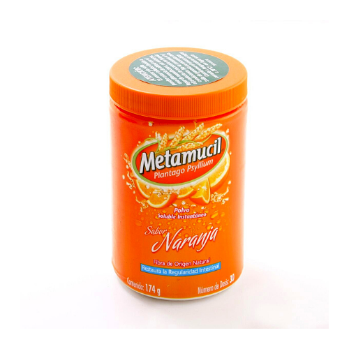 Metamucil polvo soluble Naranja 174g (1 unidad)