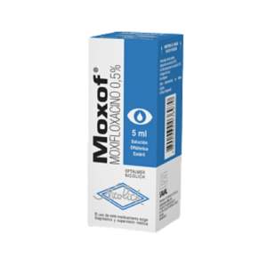 Moxof (moxifloxacino 0.5%) 5ml (1 frasco)