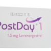 Post Day 1.5 mg Levonorgestrel ( Anticonceptivo Postday)