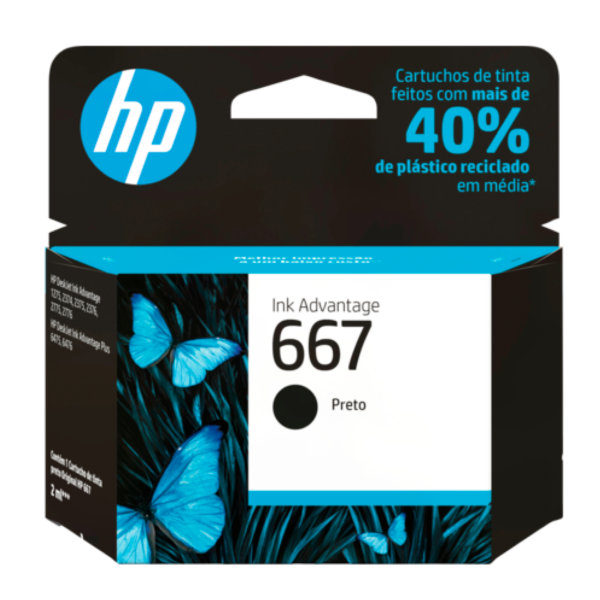 HP - 667 - Ink cartridge - Black – 3YM79AL