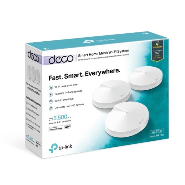 AC2200 Smart Home Mesh Wi-Fi System - Deco M9 pack 3
