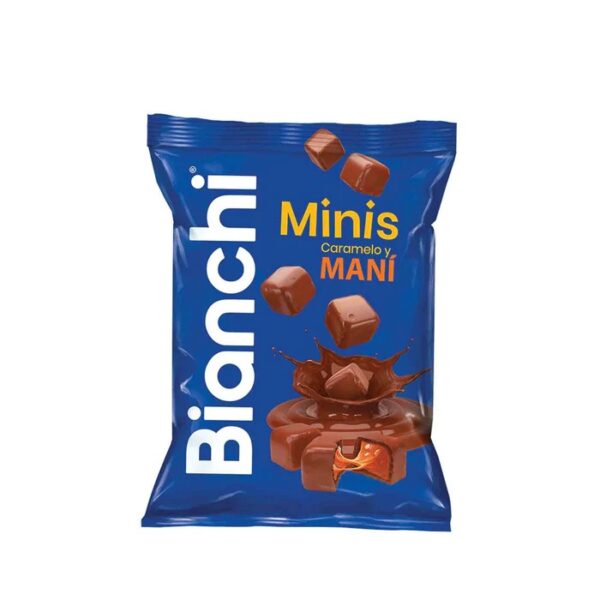 Bianchi Choco Snacks Caramelo y Mani // Azul