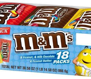 Chocolates M&M surtidos x 18 unidades