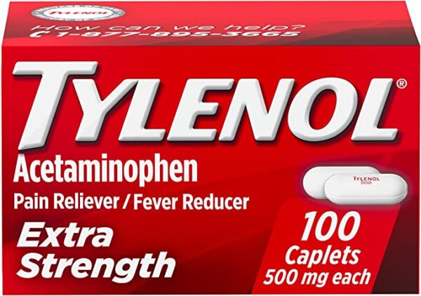 Tylenol Extra Strenght (paracetamol 500mg) ( 100 comprimidos)
