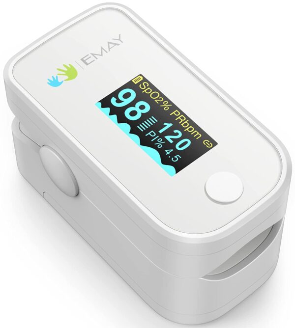 Oxímetro de pulso Bluetooth en la punta del dedo, saturación de oxígeno en sangre y monitor de frecuencia cardíaca, compatible con teléfonos inteligentes iOS y Android