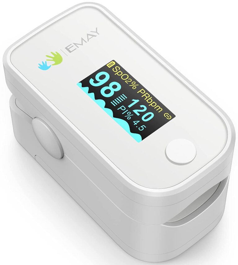 Oxímetro de pulso para la yema del dedo- Mini oxímetro Monitor de saturación de oxígeno para