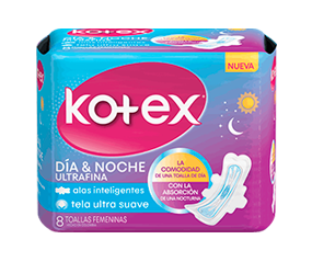 Kotex Dia y Noche con alas x 8