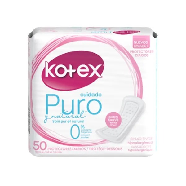 Kotex Puro y Natural x 50 diarios