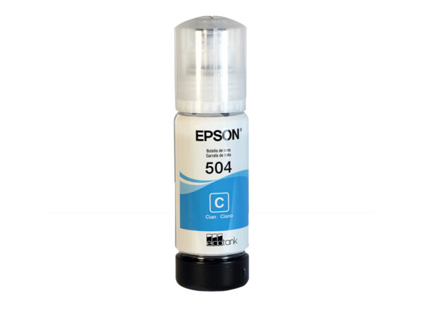 Epson T504 Cian- Botella de Tinta
