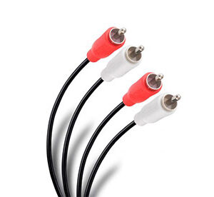 Cable RCA 2 plug a 2 plug de 1,8 m, ultradelgado - STEREN