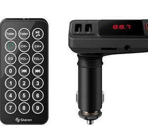Transmisor FM Bluetooth con cargador USB y reproductor MP3 - STEREN