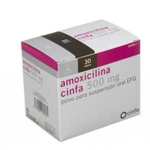 Amoxicilina 500mg  capsulas Cinfa (Unidad)