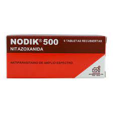 Nodik 500 tratamiento x 6 tabletas(Nitazoxanida)