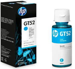 HP GT52 - Cian - original - recarga de tinta M0H54AL