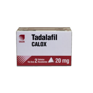 Tadalafil calox 20 mg x 2 tabletas