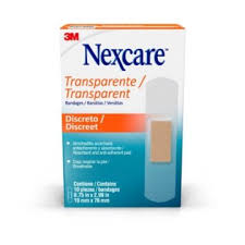 Nexcare Transparente banditas discreto caja x 20 unidades