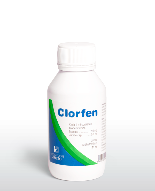 Clorfen Jarabe (Clorfeniramina) 120ml Lab. Prieto